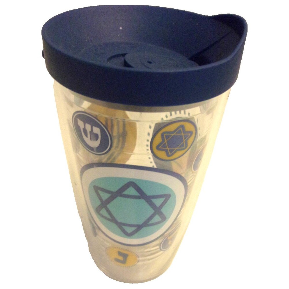 Tervis Tumbler Hanukkah Menorah Dreidel Star Of David 16 oz Tumbler with Lid